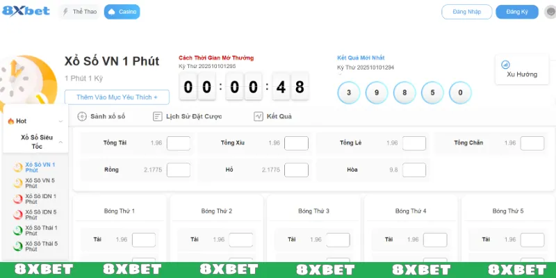 Xổ số siêu tốc VN từ 1 - 5 phút